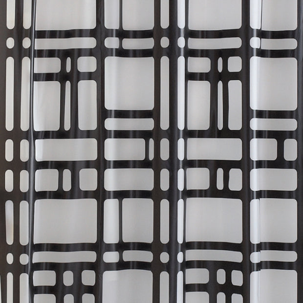 Elements Geometric PEVA Shower Curtain