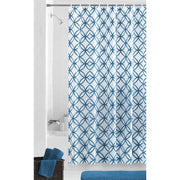 Hadley Blue Waterproof PEVA Shower Curtain