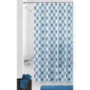 Hadley Blue Waterproof PEVA Shower Curtain
