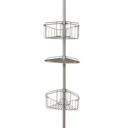 Tension Pole Shower Caddy, Satin Nickel