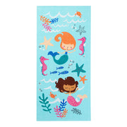 Quick-Dry Cotton Multi-Color Beach Towel, Mermaid