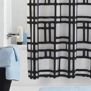Elements Geometric PEVA Shower Curtain