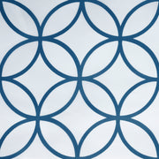 Hadley Blue Waterproof PEVA Shower Curtain