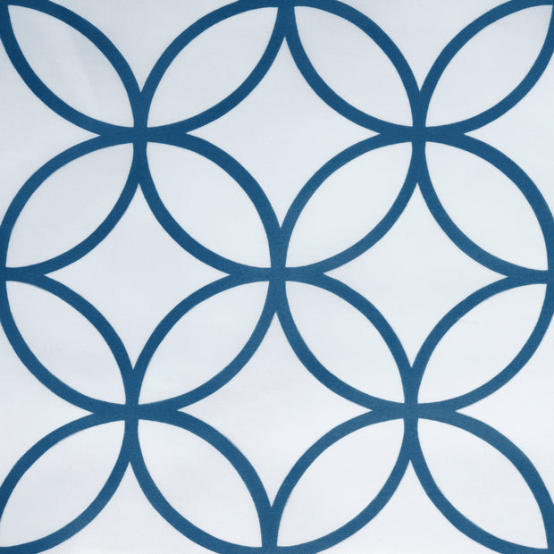 Hadley Blue Waterproof PEVA Shower Curtain